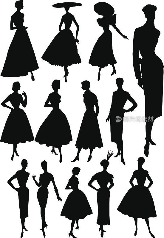 时装模特- 50年代风格